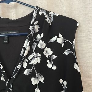 WHBM ruched front sleeveless top,xl